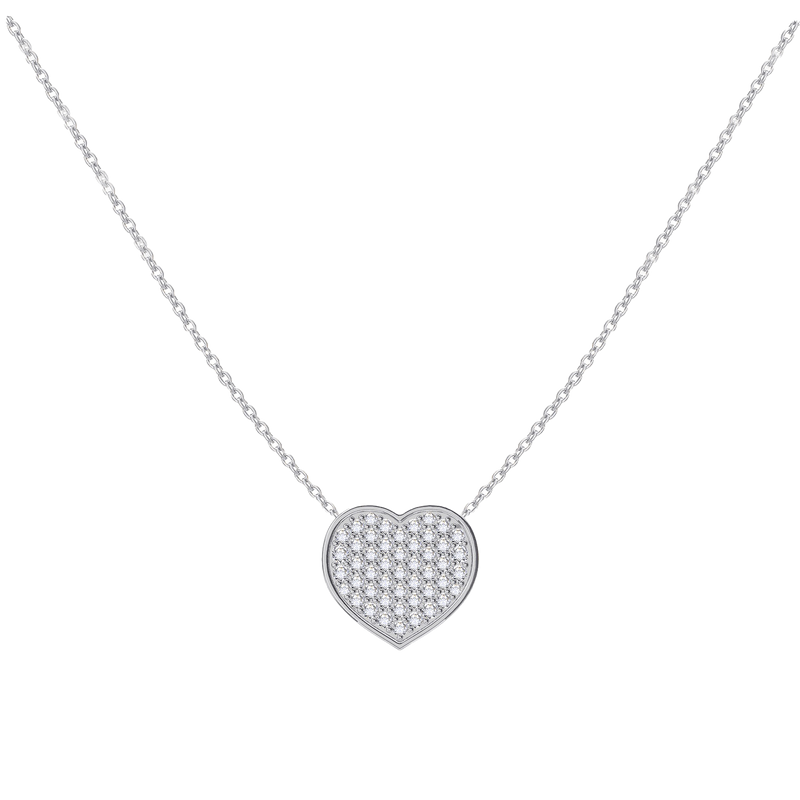 Kids Diamond Heart Necklace