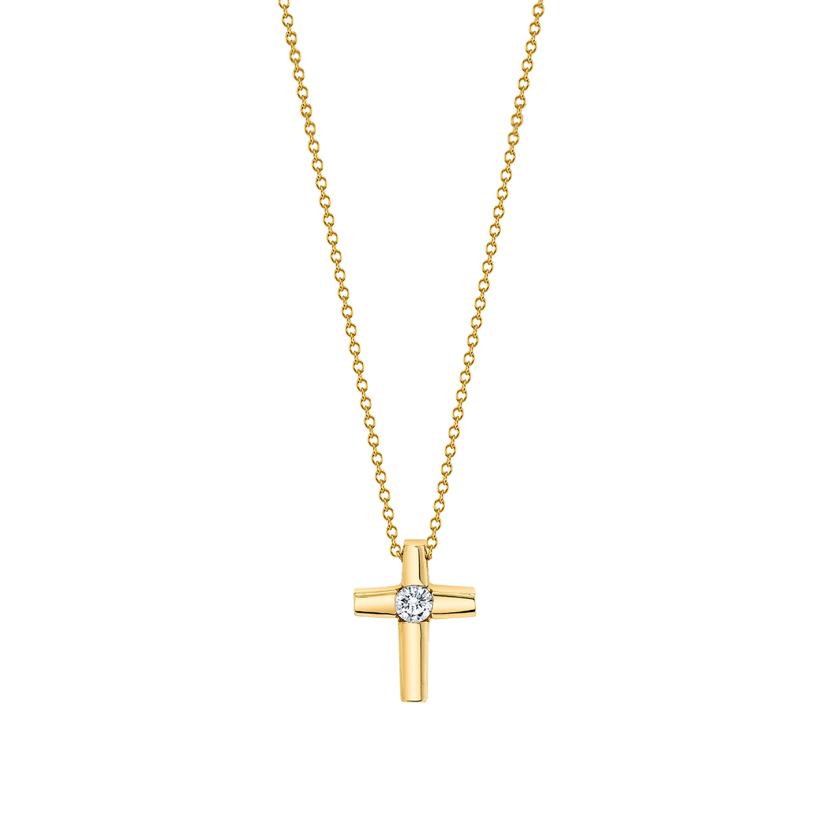 Children's diamond 2025 cross necklace