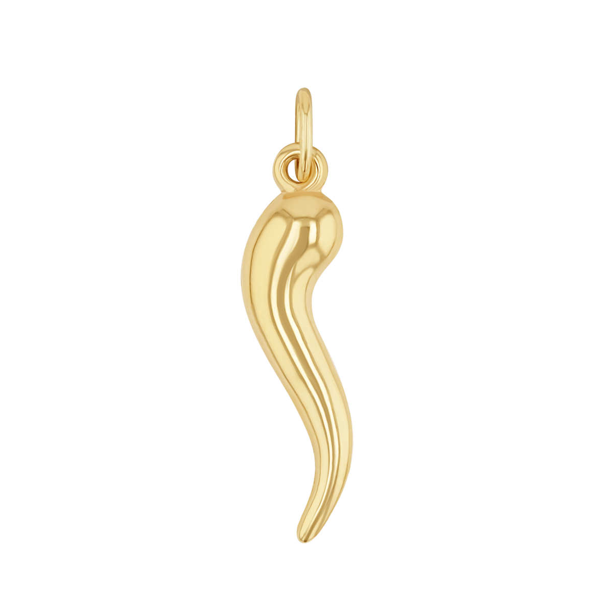 Gold italian 2025 horn charm