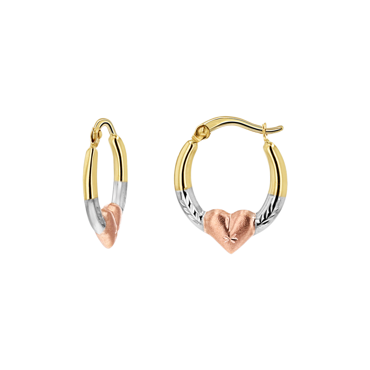 Heart 2025 ring earring