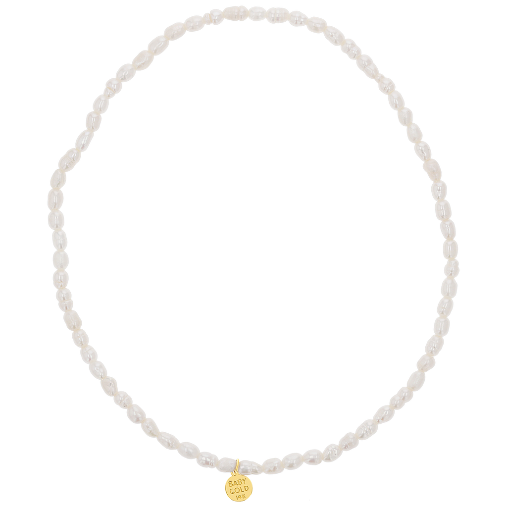 Pearl Stretch Bead Anklet