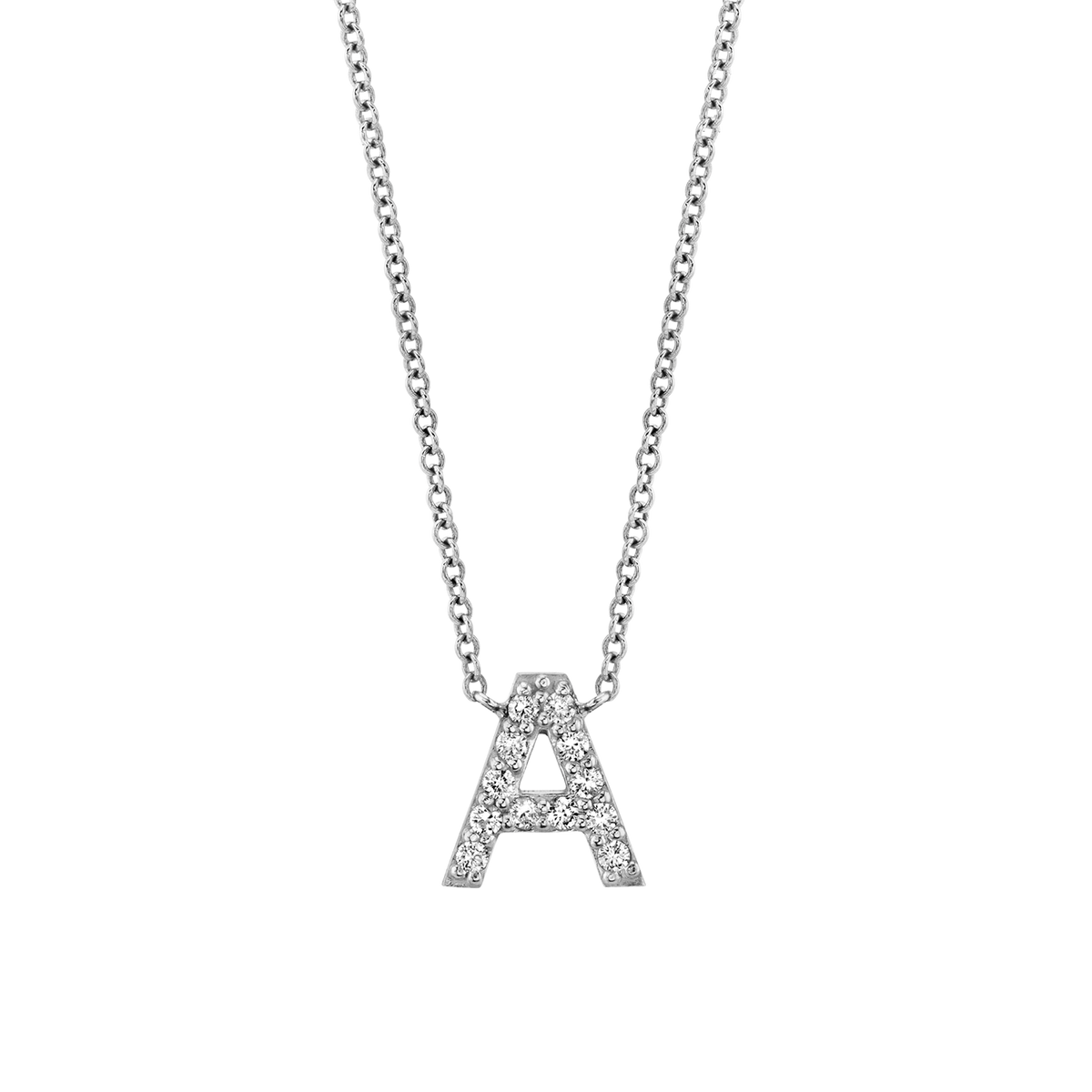 Diamond 2025 alphabet necklace