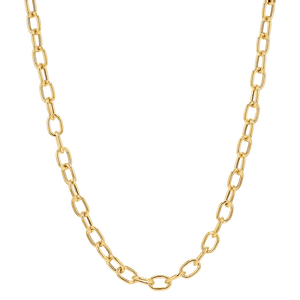 Large Rolo Chain Necklace