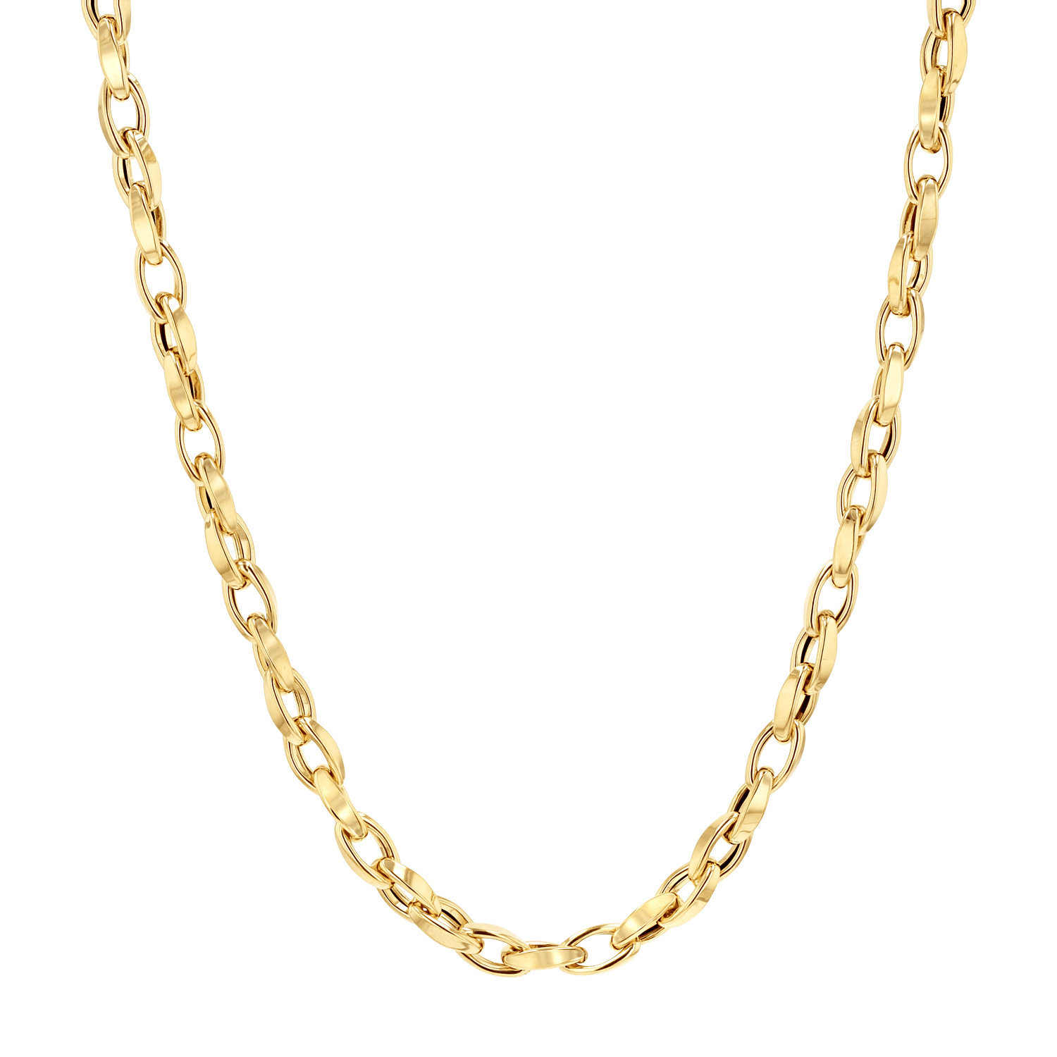14K Gold Celine Twist Link Chain Necklace – Baby Gold