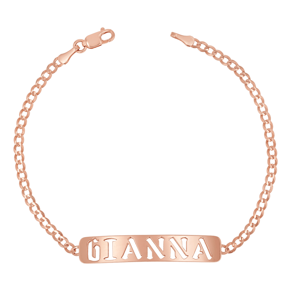 Gold 2025 nameplate bracelet