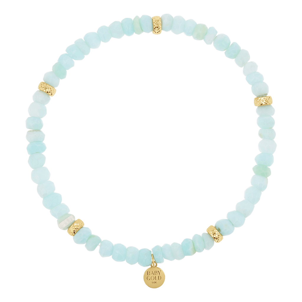 Peruvian Blue Opal Beaded Bracelet