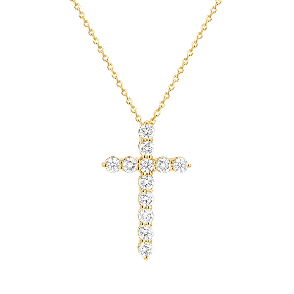 Kids Diamond Cross Necklace