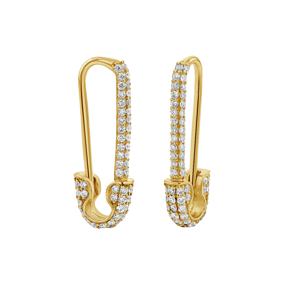 Safety pin with diamonds Clearance