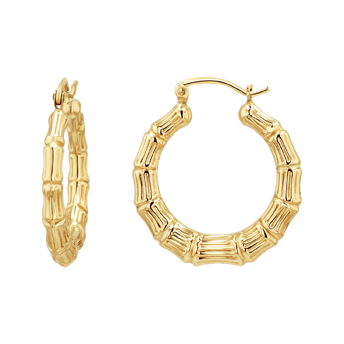 Vintage Custom Bamboo Letter Earrings for Women 2022 Big Circle