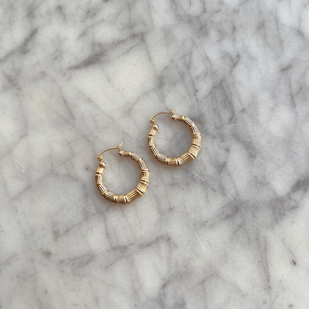 14k bamboo earrings deals