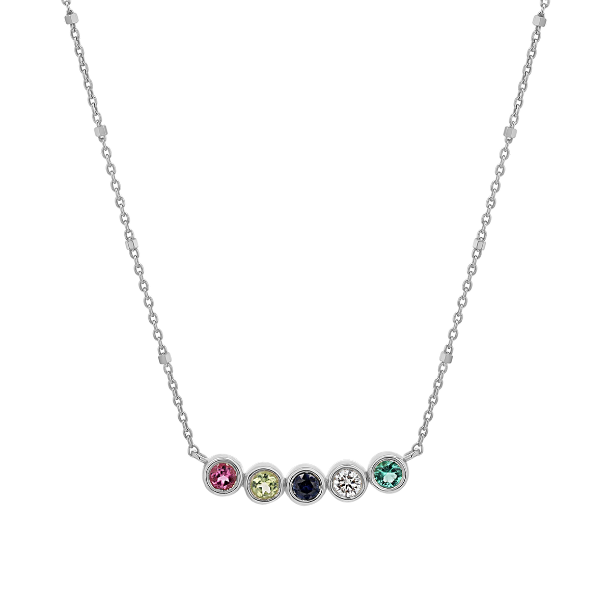 14K Gold Birthstone Necklace Baby Gold