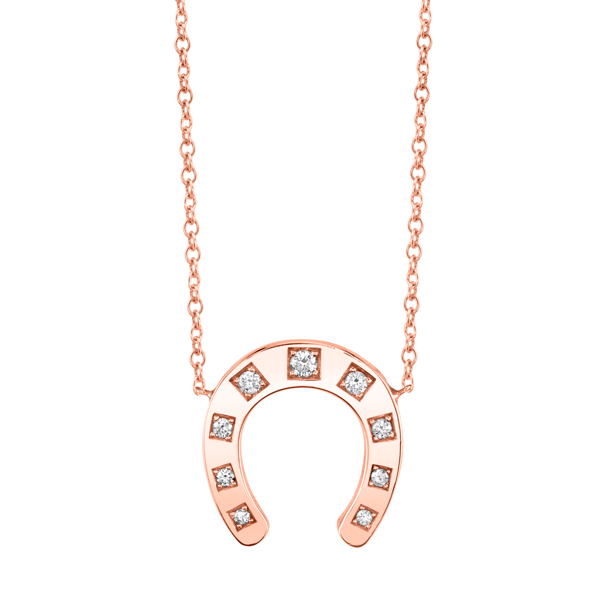 Horseshoe Necklace Baby Gold