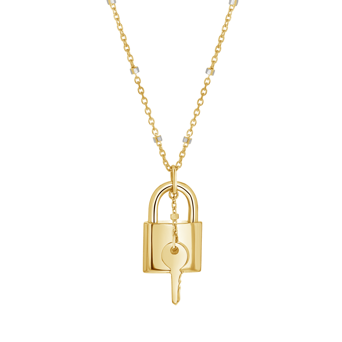 Soleil lock sales and key necklace