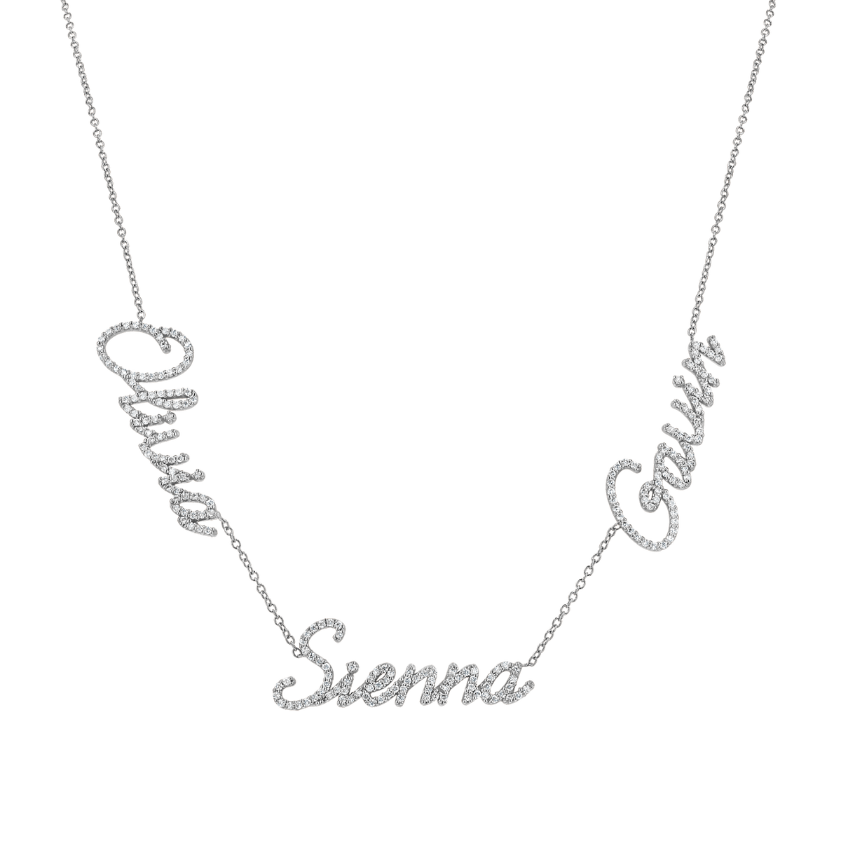 Name necklace black deals