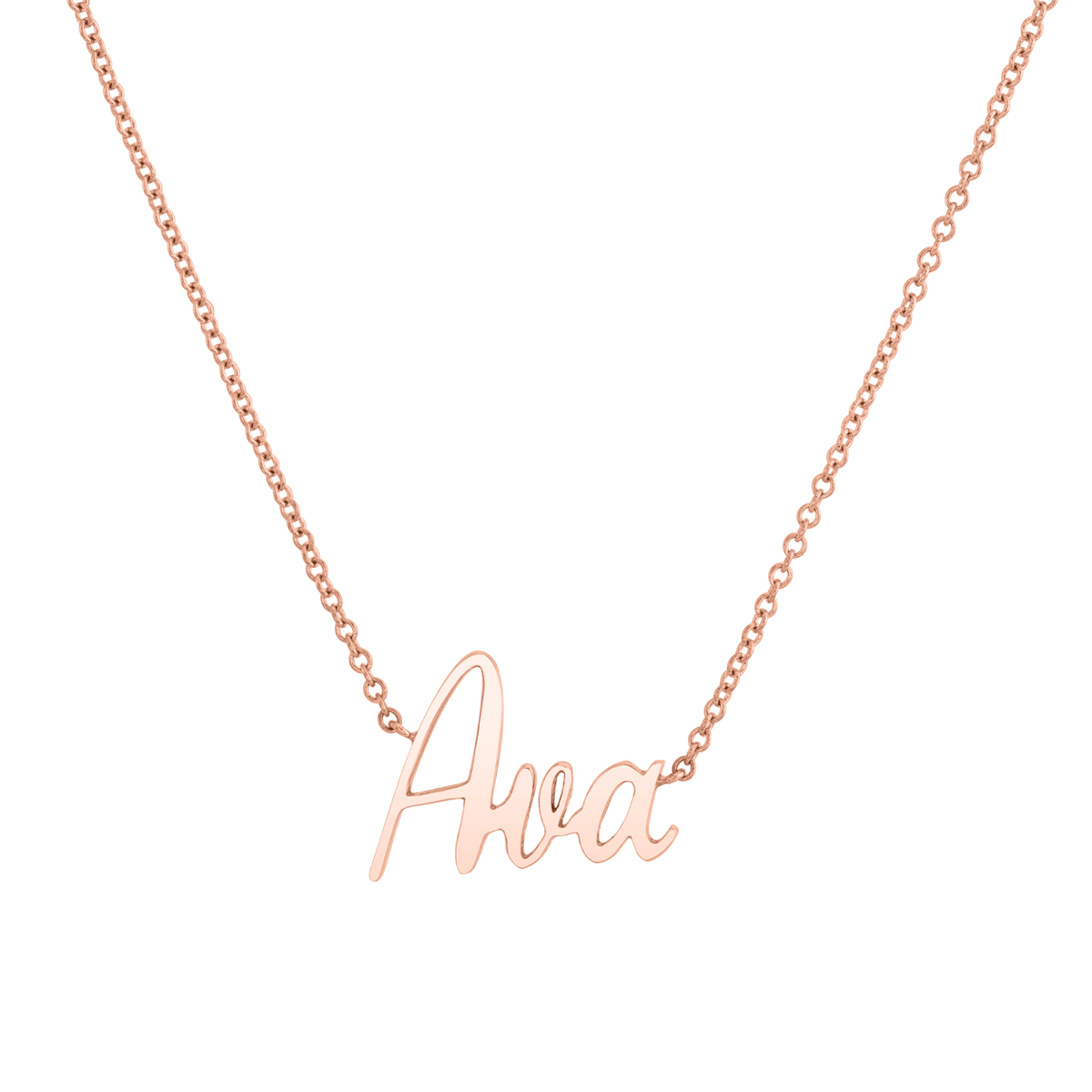 Custom Name Necklace Baby Gold