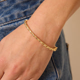 Sparkle Faceted Gold Bangle