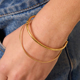Classic Oval Tube Bangle (3mm)
