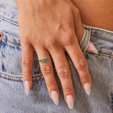 Oval Emerald Five-Stone Ring