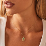 Birthstone Zodiac Oval Charm