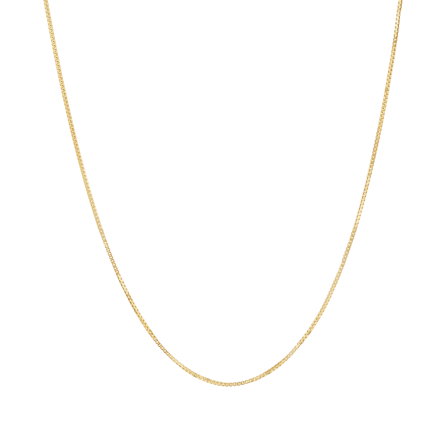 14K Gold Box Chain Necklace – Baby Gold