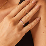Glimmer Gemstone Band Ring