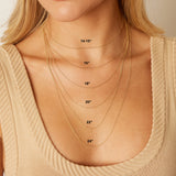 14K Gold Cable Chain Necklace