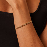 14K Signature Cuban Curb Chain Bracelet