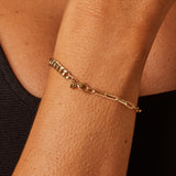 Split Curb Paperclip Chain Bracelet
