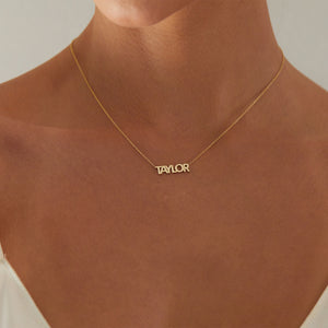 Block Letter Name Necklace