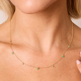 Sprinkle Emerald Necklace