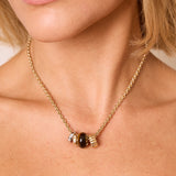 Tiger's Eye Gemstone Slider Charm