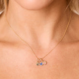 Reversible Enamel Letter Bead Charm