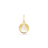 Reversible Enamel Letter Bead Charm