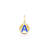Reversible Enamel Letter Bead Charm