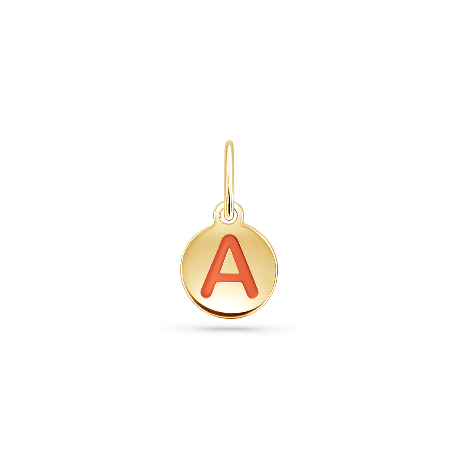 Reversible Enamel Letter Bead Charm