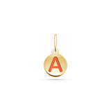 Reversible Enamel Letter Bead Charm