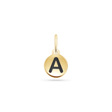 Reversible Enamel Letter Bead Charm