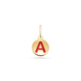 Reversible Enamel Letter Bead Charm