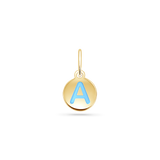 Reversible Enamel Letter Bead Charm