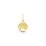Reversible Enamel Letter Bead Charm