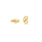 14K Solid Gold Earring Back
