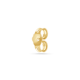 14K Solid Gold Earring Back