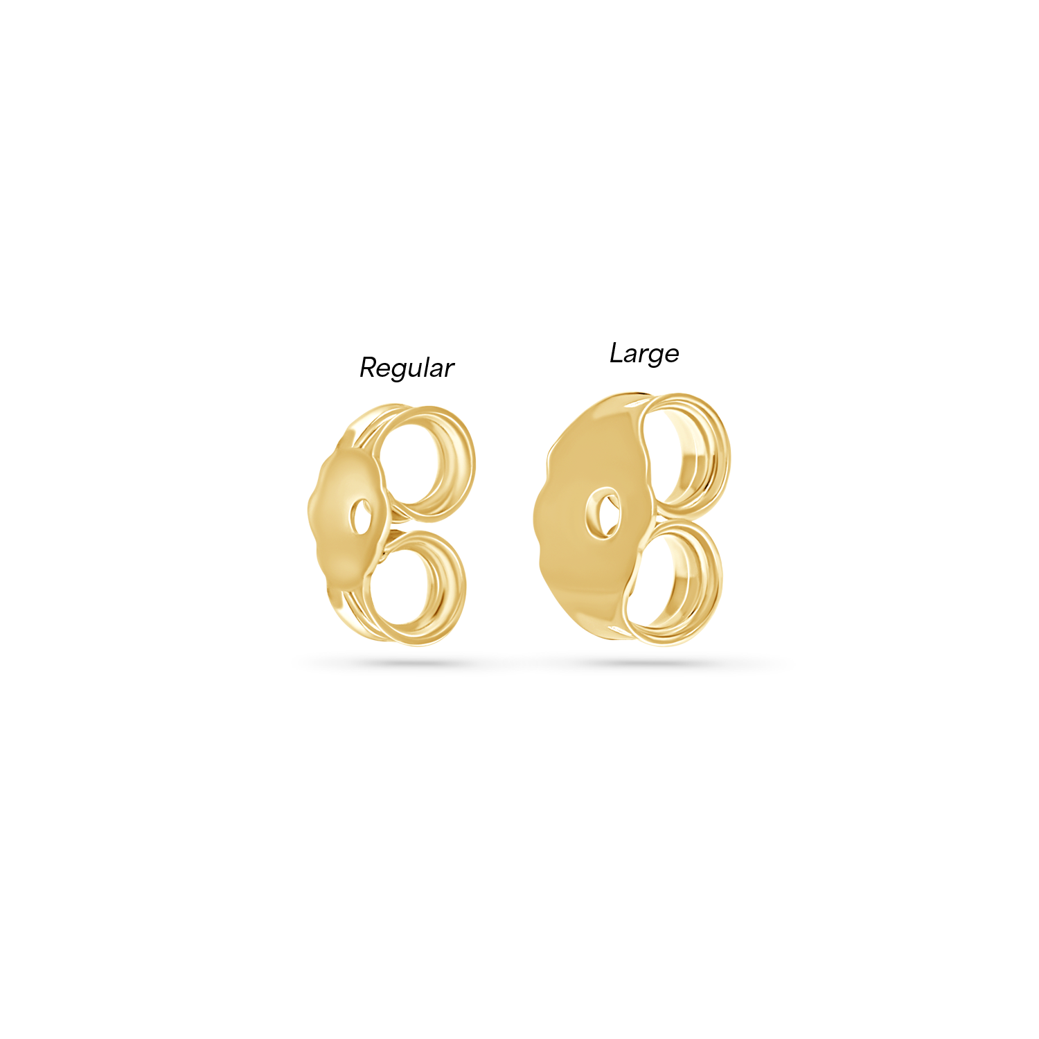 14K Solid Gold Earring Back