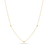 Dainty Ball Station Necklace