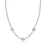 Baroque Coin Pearl Station Necklace