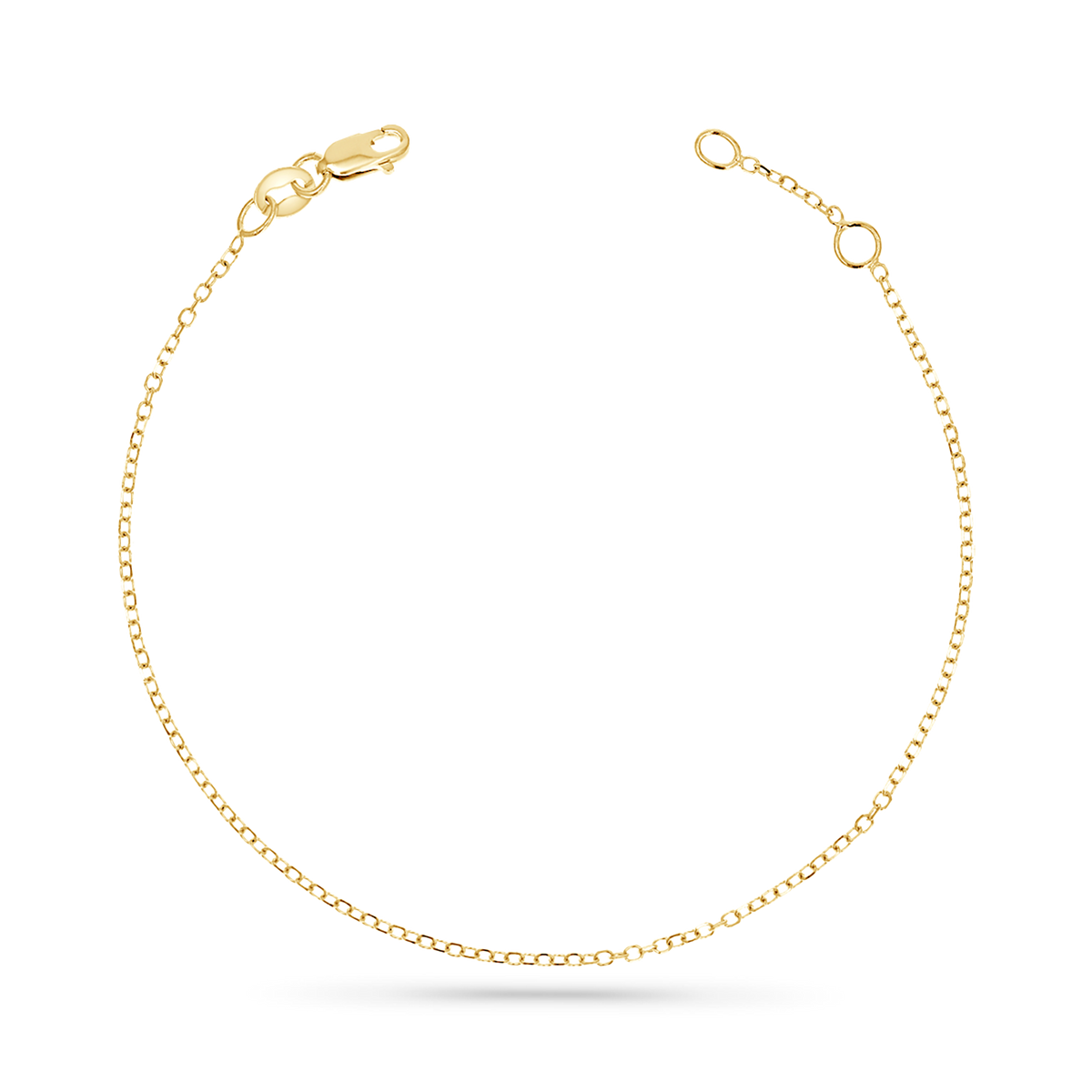 14K Cable Chain Bracelet