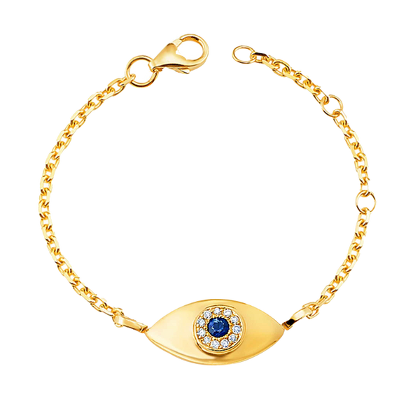 Kids Evil Eye Bracelet Baby Gold