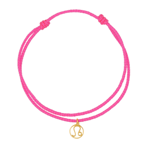 Zodiac Charm Cord Bracelet