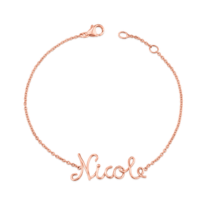 Cursive 2025 name bracelet