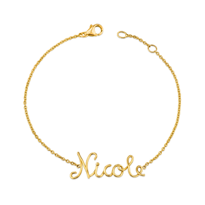 Lulu Name Bracelet Baby Gold